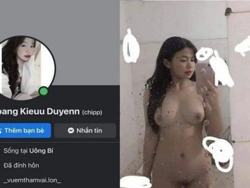 Hoàng Kiều Duyên lên mạng khoe vú to lồn múp